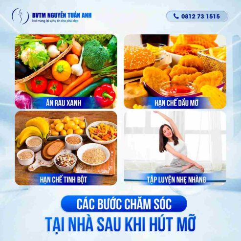 Những cách chăm sóc sau hút mỡ tại nhà