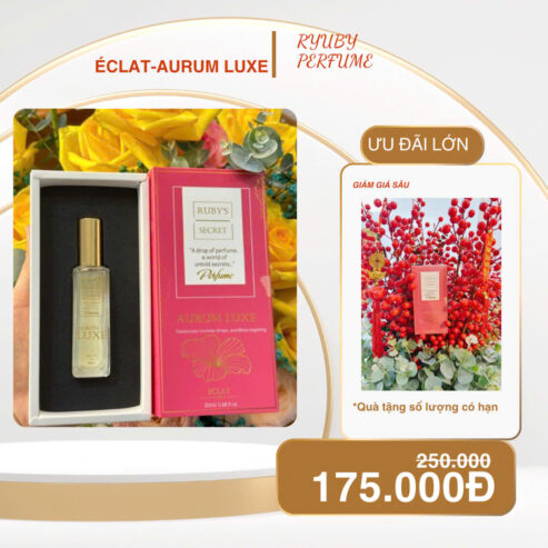 Nước hoa bodymist Ruby’s Secret Éclat-Aurum Luxe 20ml hàng chính hãng sale giảm mạnh