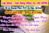 Lớp Nhạc Nụ Hồng dạy đàn guitar, piano, organ, trống jazz tại Gò Vấp