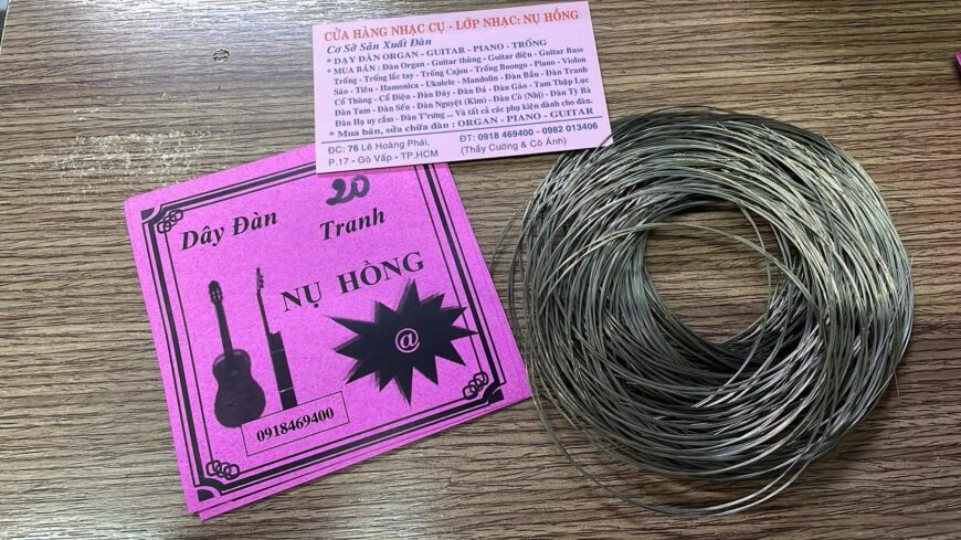 Dây đàn tranh nguyên bộ 16 dây, 17 dây, 19 dây, 22 dây tại gò vấp