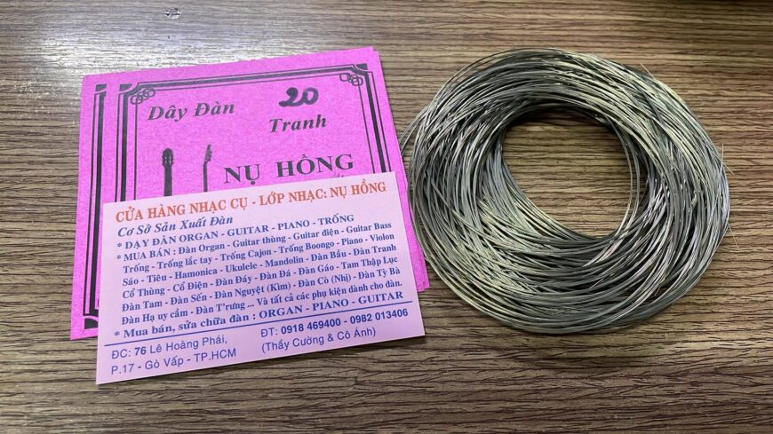 Dây đàn tranh nguyên bộ 16 dây, 17 dây, 19 dây, 22 dây tại gò vấp