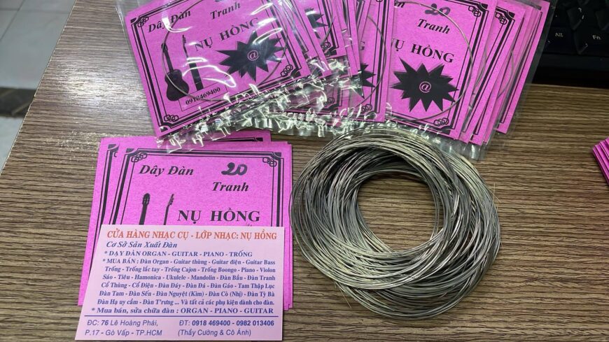 Dây đàn tranh nguyên bộ 16 dây, 17 dây, 19 dây, 22 dây tại gò vấp