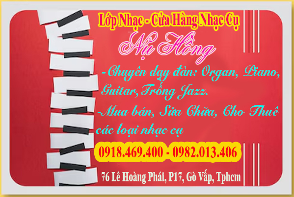 Lớp dạy đàn organ mùa hè 2025 tại gò vấp – Lớp Nhạc Nụ Hồng Tphcm