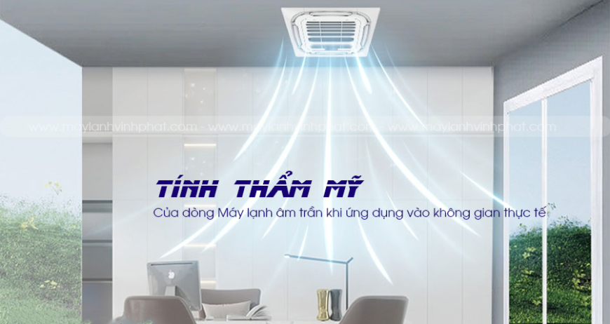 Thi công trọn gói Điều hòa âm trần cassette 27000BTU tạo ấn tượng cho công trình hiện đại