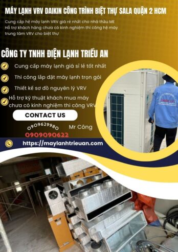 Nâng Tầm Không Gian Sống Với Hệ Thống Điều Hòa Trung Tâm VRV Daikin Chính Hãng