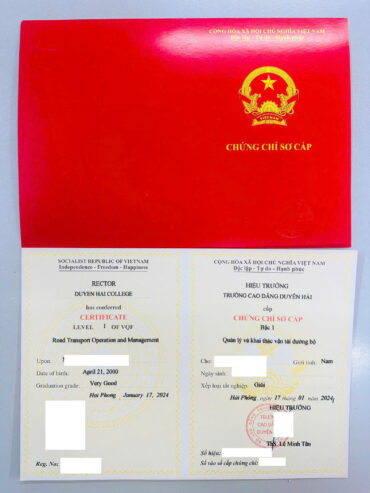 Học chứng chỉ SƠ CẤP VẬN TẢI ĐƯỜNG BỘ – xin giấy phép KINH DOANH VẬN TẢI