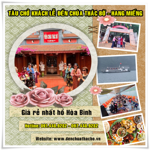 Cho thuê thuyền tại Thung Nai