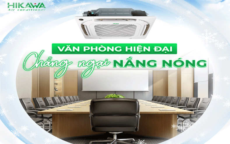 Thi công lắp đặt máy lạnh âm trần Hikawa tại TP.HCM uy tín – giá tốt