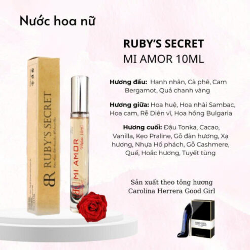 Nước hoa cao cấp Ruby’s Secret Mi Amor 10ML